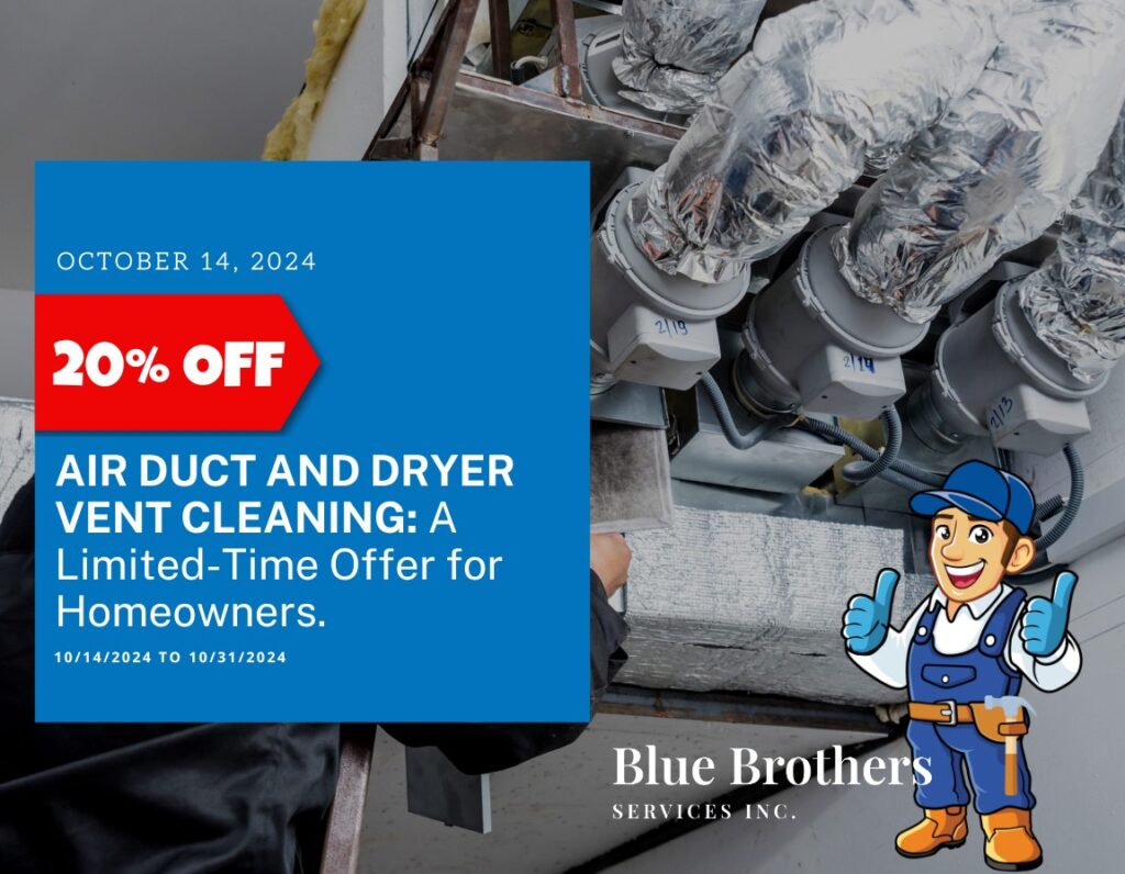 Get 20% Off Air Duct and Dryer Vent Cleaning