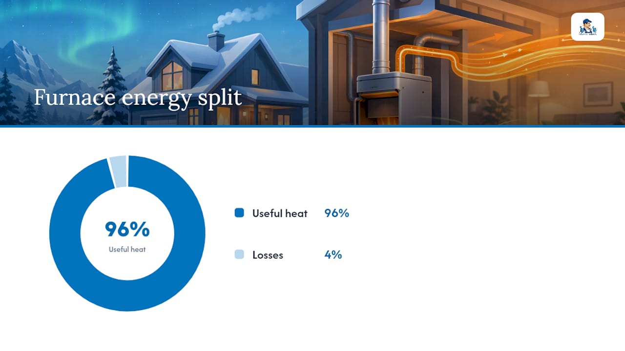 Heat pump vs gas furnace: how furnaces generate heat — overview diagram